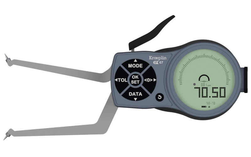 Kroeplin L2G50 | Electronic internal measuring gauge | Range 50 – 70 mm | Measuring depth 85 mm