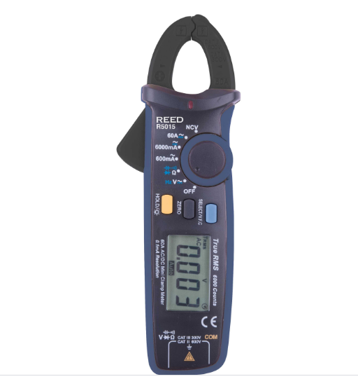 REED R5015 60A True RMS AC/DC Clamp Meter with NCV