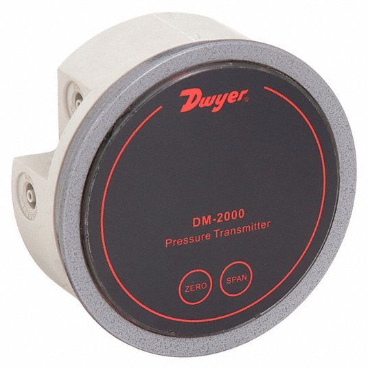 Differential Transmitter | For Round Cutouts, 4.75 in Dia. | 4 to 20mA DC | Range -0.5 in wc to 0.5 in wc,