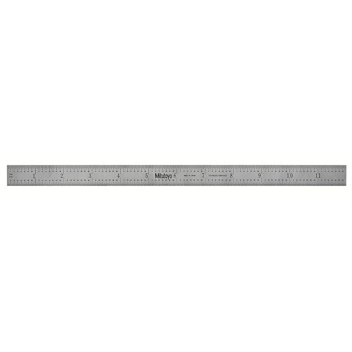 Mitutoyo 182-125 Wide Rigid Rule, Size 12" x 300mm