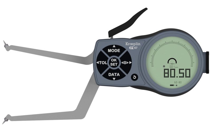 Kroeplin L2G60 | Electronic internal measuring gauge | Range 60 – 80 mm | Measuring depth 85 mm