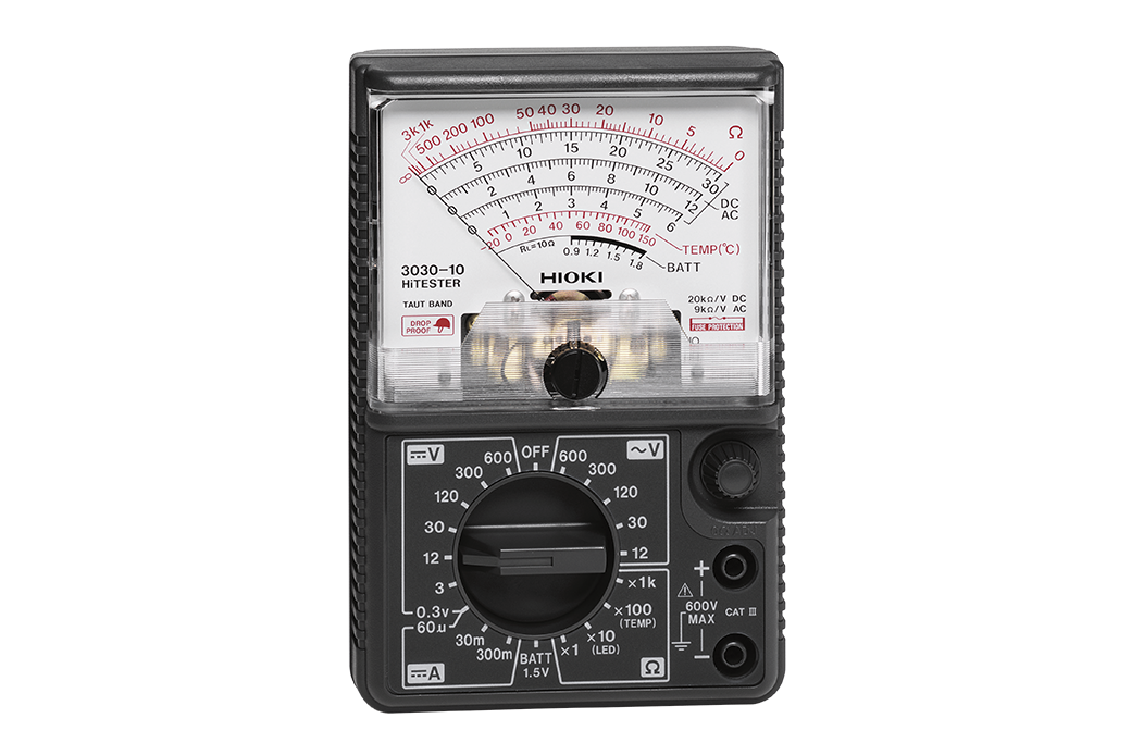 HIOKI 3030-10 | HiTESTER | Basic Analog Tester (20 kiloohm/V)