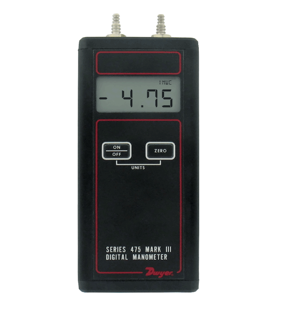 Dwyer Instruments 475-6-FM | Handheld digital manometer | Range 0-30.00 psi (2.069 bar) | Max. Pressure 60 psig