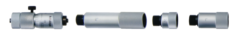 Mitutoyo 137-211 Tubular Inside Micrometer, Hardened Face 2-6"