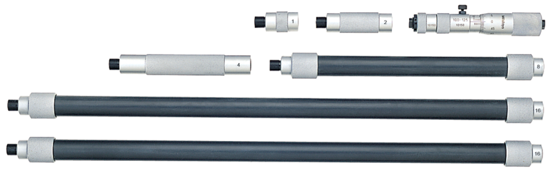 Mitutoyo 139-180 Tubular Inside Micrometer with Extension 4-52"