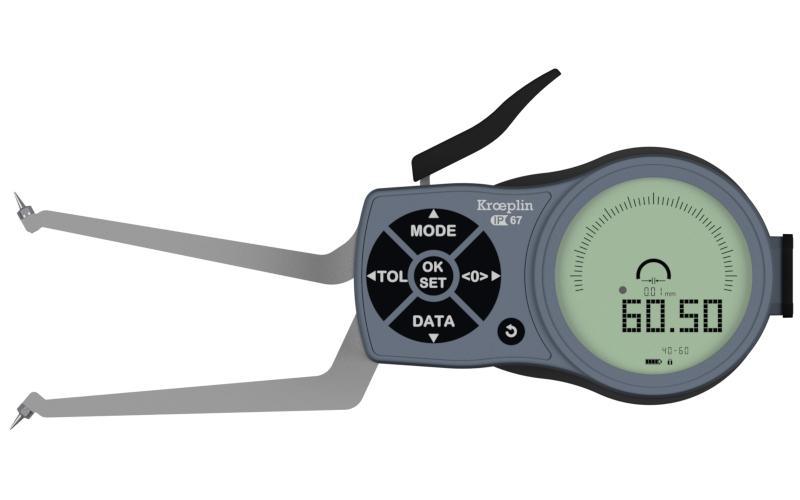 Kroeplin L2G40 | Electronic internal measuring gauge | Range 40 – 60 mm | Measuring depth 85 mm