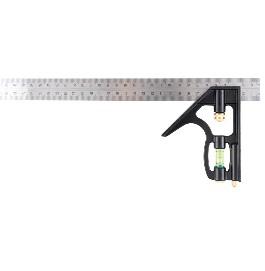Kennedy KEN5977120K | 300mm, Combination Square & Rule | Aluminium, Graduation 12in.