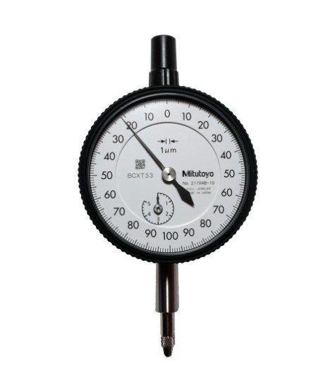 Mitutoyo 2119AB-11 | Dial Gauge | Flat Back | ANSI/AGD Type | Jewelled Bearing | Graduation 0.001 mm | Range 5 mm