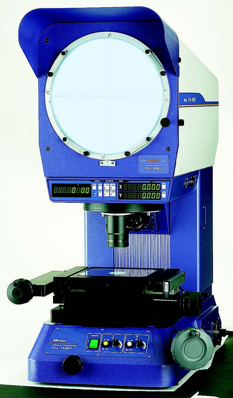 Mitutoyo 303-733 | PJ-H30D2010B Vertical Profile Projector 13 Screen |200 mm X 100 mm XY
