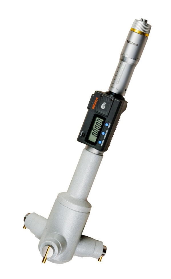 Mitutoyo 468-275 Digimatic Holtest Three-Point Bore Micrometer, Range 5 - 6" (127 - 152.4 mm)