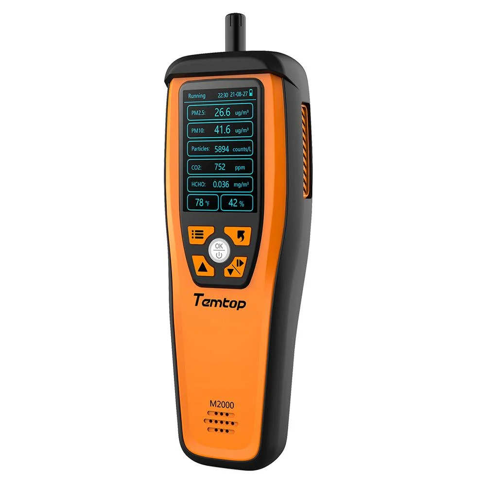 Temtop M2000 CO2 | Air Quality Monitor Easy Calibration Audio Alarm