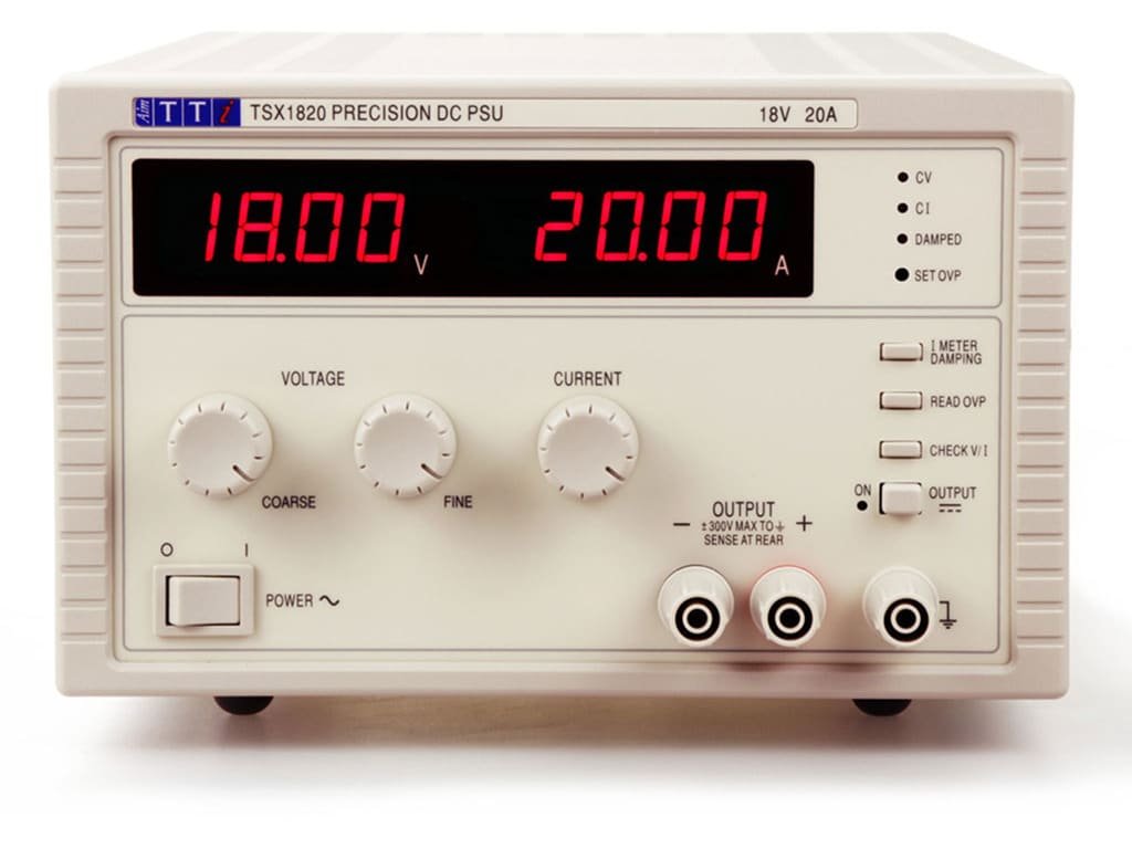 Aim TTi TSX1820 | High Performance DC Bench Power Supply | High Power Single 0-18V/0-20A,