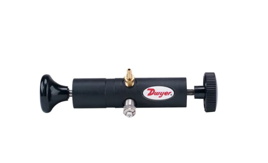 Dwyer Instruments A-396A | Calibration Pump | Hand operated | Adjustable Output | 0 - 72 psig (5 Bar) | Bleed Valve