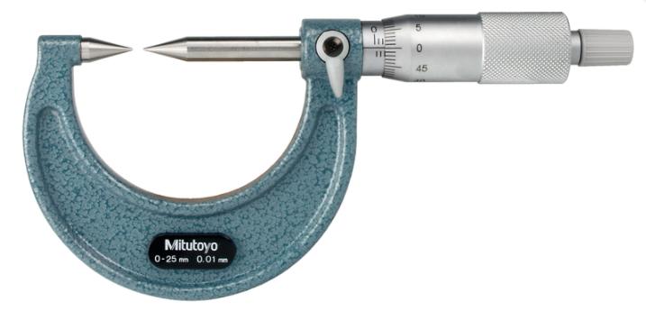 Mitutoyo 112-166 Point Micrometer with Carbide Tip
25-50mm, 15° Tip