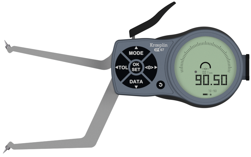 Kroeplin L2G70 | Electronic internal measuring gauge | Range 70 – 90 mm | Measuring depth 85 mm