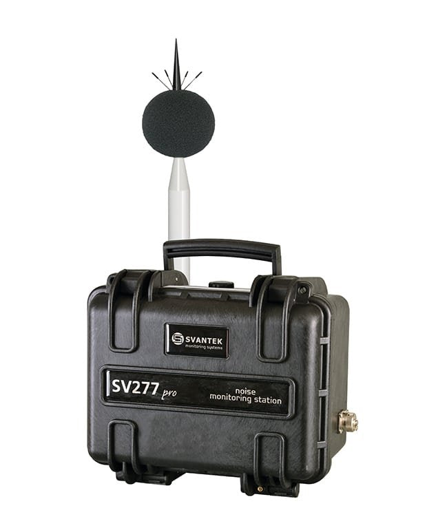 Noise Monitoring Station with SVAN 977 | Linear Operating Range 23 dBA RMS to 140 dBA Peak