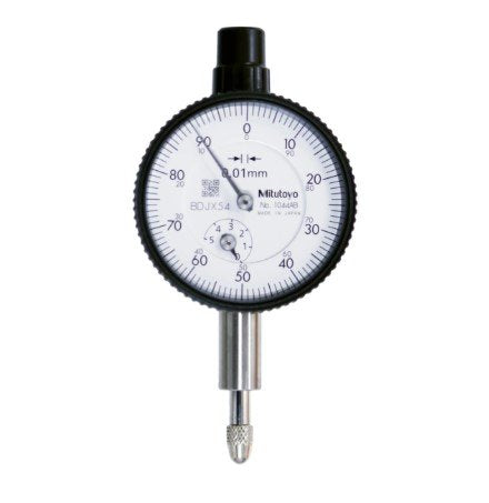 Mitutoyo 1044AB | Dial Gauge | Flat Back | Series 1 | ISO Type | Graduation 0.01 mm | Range 5 mm