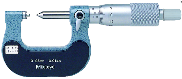 Mitutoyo 125-109 Screw Thread Micrometer
25-50mm, 2-3mm/13-9TPI
