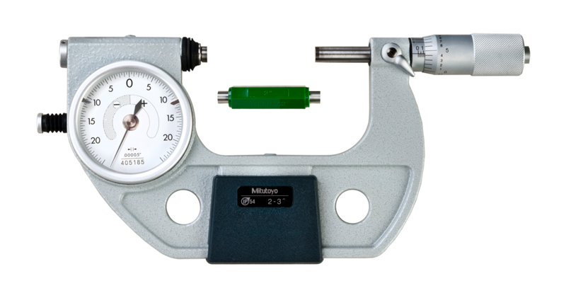 Mitutoyo 510-133 Indicating Micrometer with Button Left 2-3"