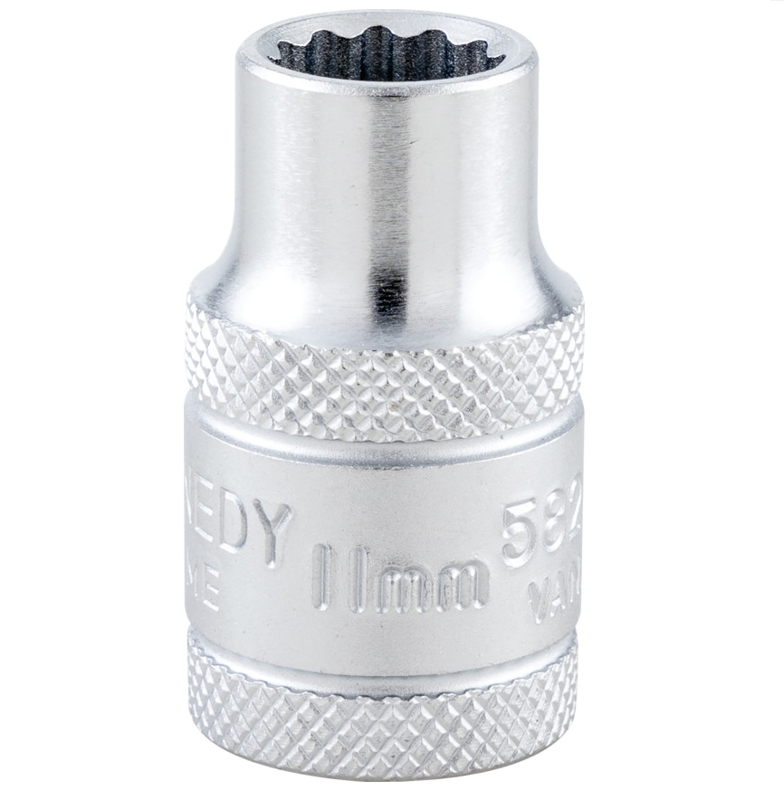 Kennedy-Pro KEN5826930K | 1/2in. Drive | Bi-Hexagon Socket | 11mm, Metric, 12 Point