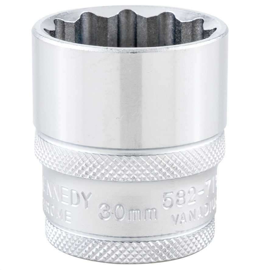 Kennedy-Pro KEN5827120K | 1/2in. Drive | Bi-Hexagon Socket | 30mm, Metric, 12 Point