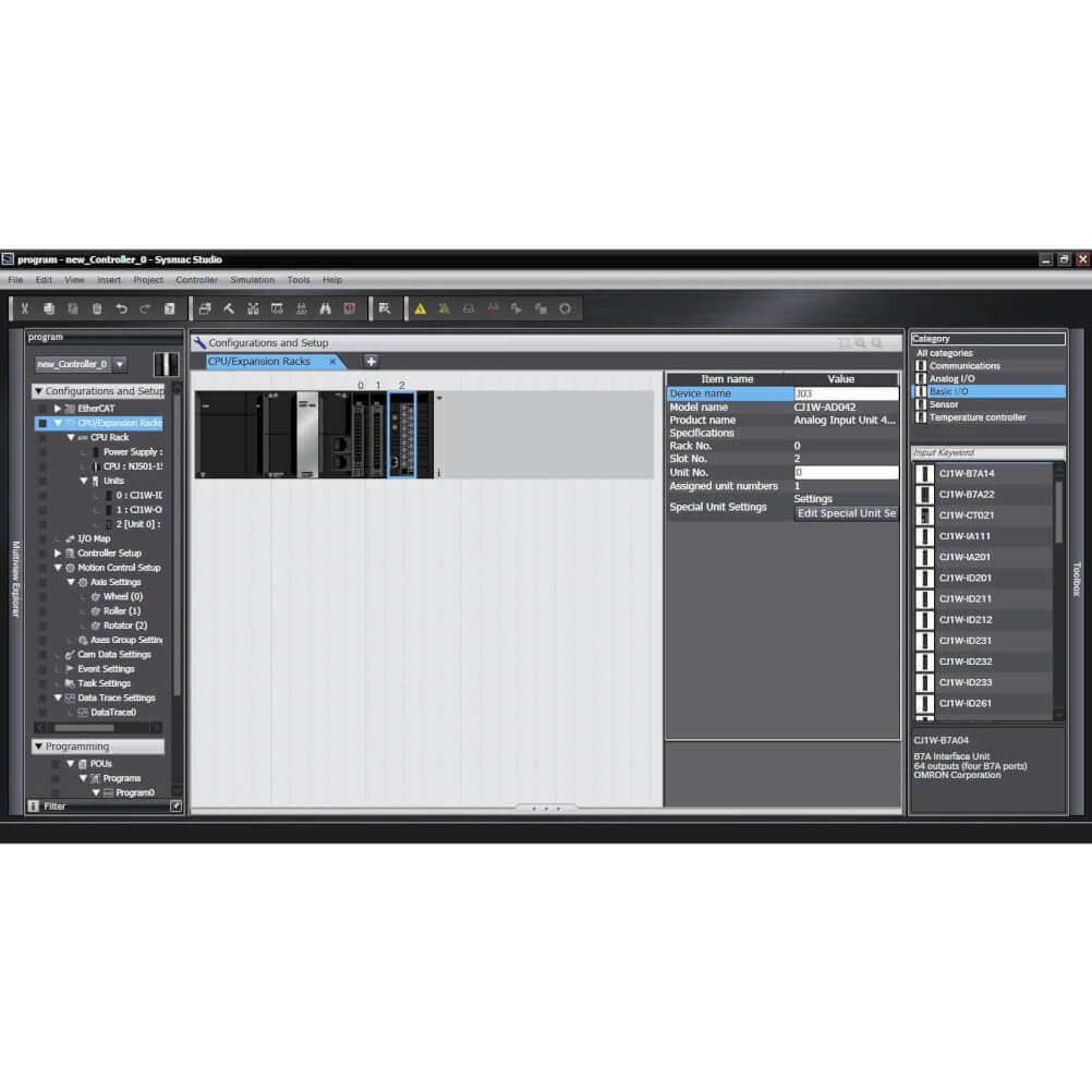 OMRON SYSMAC-SE201L | Sysmac Studio license only, single user (requires SYSMAC-SE200D download or installation DVD, available separately)