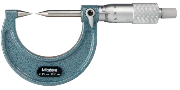 Mitutoyo 112-202 Point Micrometer with Hardened Tip
25-50mm, 30° Tip