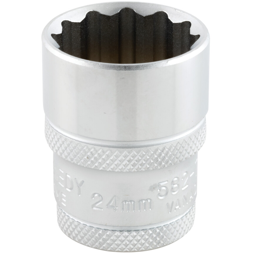 Kennedy-Pro KEN5827070K | 1/2in. Drive | Bi-Hexagon Socket | 25mm, Metric, 12 Point