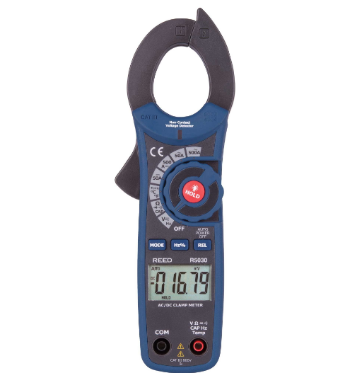 REED R5030 500A True RMS AC/DC Clamp Meter with NCV