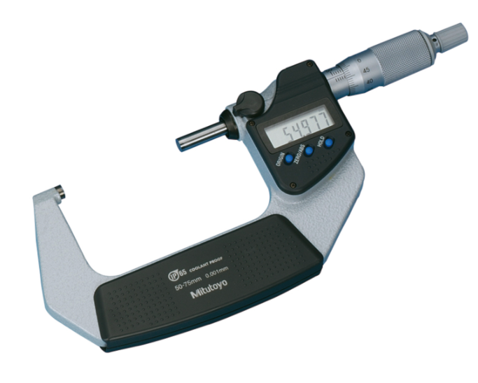 Mitutoyo 293-236-30 Digital Micrometer IP65 50-75mm, Ratched Thimble, with Output