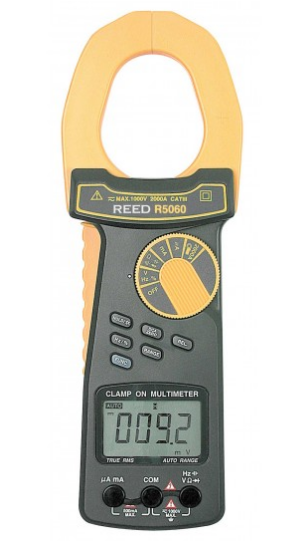 REED R5060 2000A True RMS AC/DC Clamp Meter