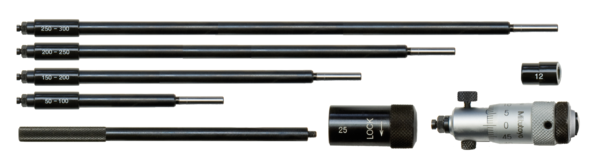 Mitutoyo 141-233 Interchangeable Rod Inside Micrometer 2 - 12", Graduation .001"