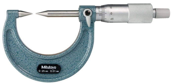 Mitutoyo 112-203 Point Micrometer with Hardened Tip 50-75mm, 30° Tip