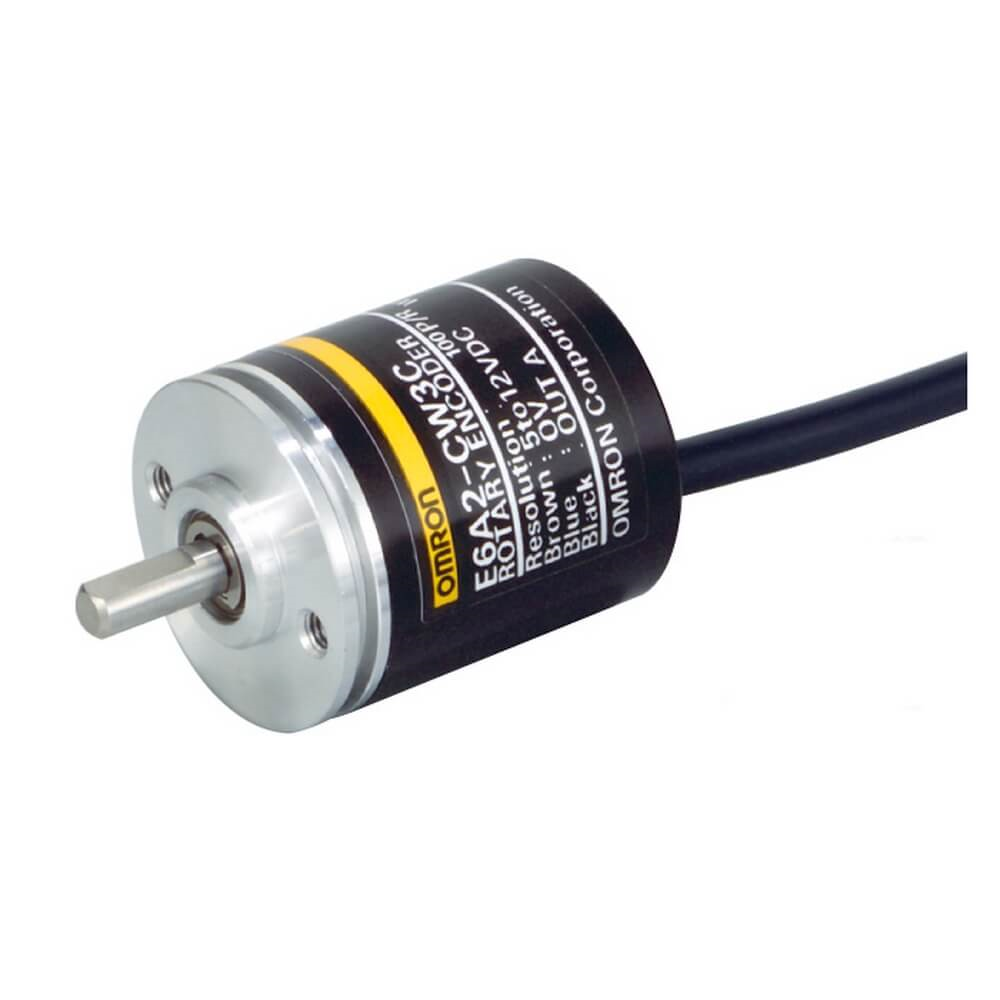 OMRON E6A2-CW5C 360P/R 0.5M | Encoder, incremental, 360ppr, 12-24 VDC, 2-phase, NPN open collector, 0.5m cable
