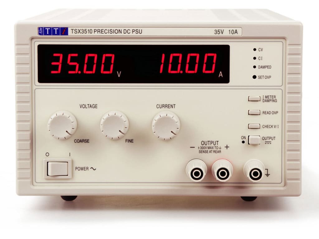Aim TTi TSX3510 | High Performance DC Bench Power Supply | High Power Single 0-35V/0-10A,