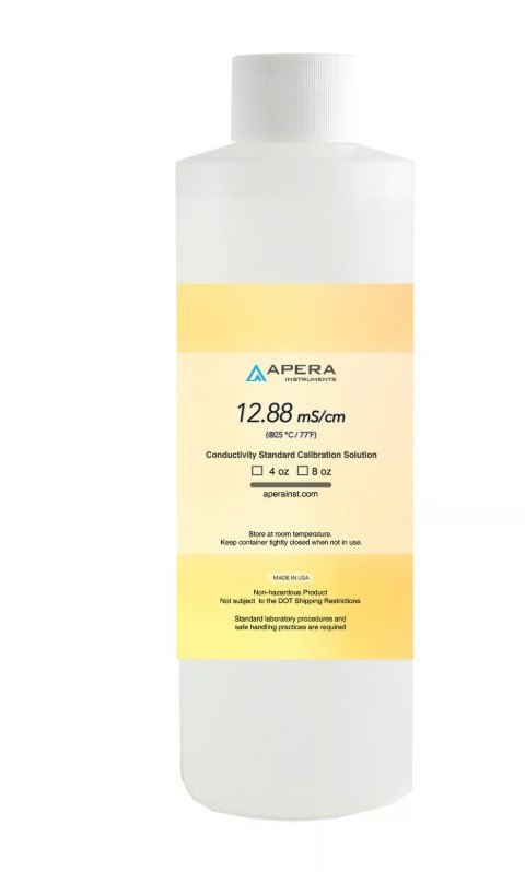 Apera Instruments 12.88 mS/cm Conductivity | Conductivity Standard Calibration Solution | Capacity 500ml