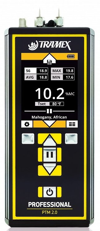 Tramex PTM2.0 - PROFESSIONAL PIN METER
PIN TYPE MOISTURE METER FOR WOOD AND WOOD BY-PRODUCTS