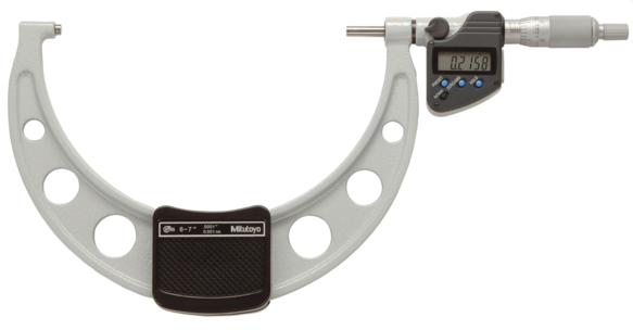 Mitutoyo 293-352-30 | Digital Micrometer IP65 | Inch/Metric Range 6 - 7" (152.4 - 177.8 mm | With Data Output.