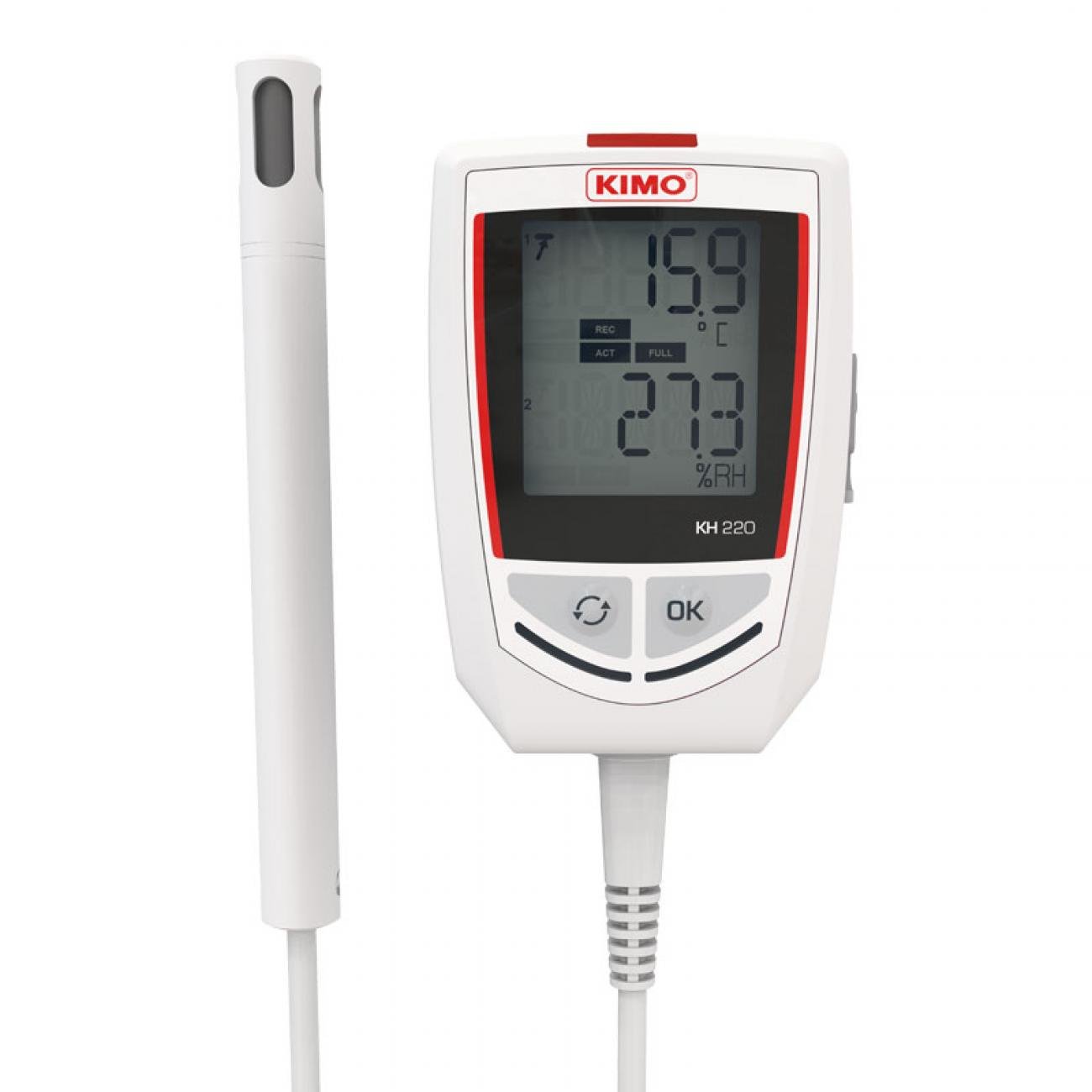 KISTOCK DATALOGGER | Temperature: from -20 to +70 °C | Humidity: from 0 to 100% HR | Light: from 0 to +10 000 lux