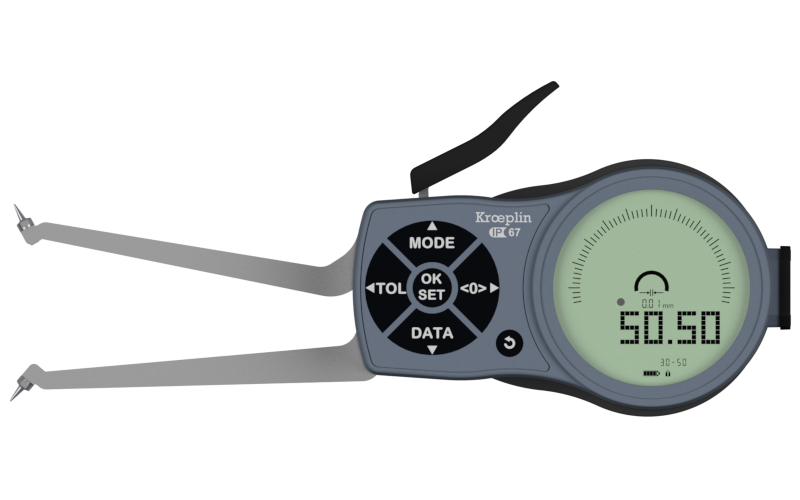 Kroeplin L2G30 | Electronic internal measuring gauge | Range 30 – 50 mm | Measuring depth 85 mm