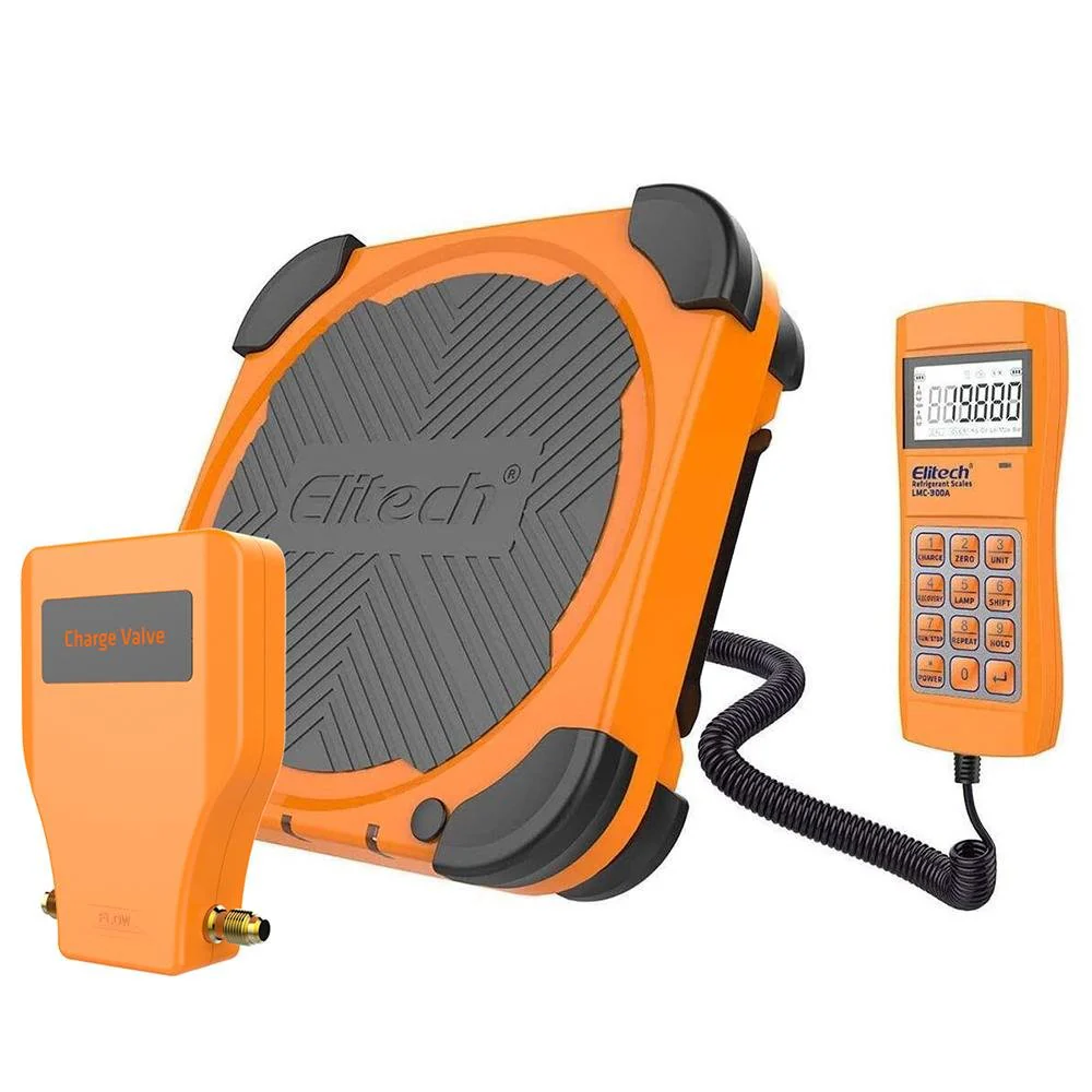 Elitech LMC-300A | HVAC Refrigerant Charging Scale | With Solenoid 330 Lbs