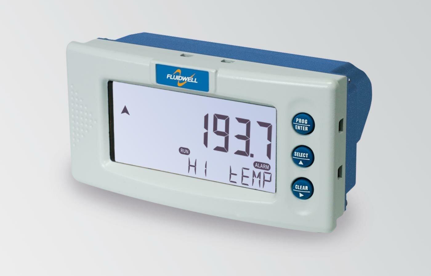 FLUIDWELL D043 DIN Panel mount - Temperature Monitor | with one high / low alarm output | Ambient temperature: -40°C to +80°C (-40°F to 176°F).