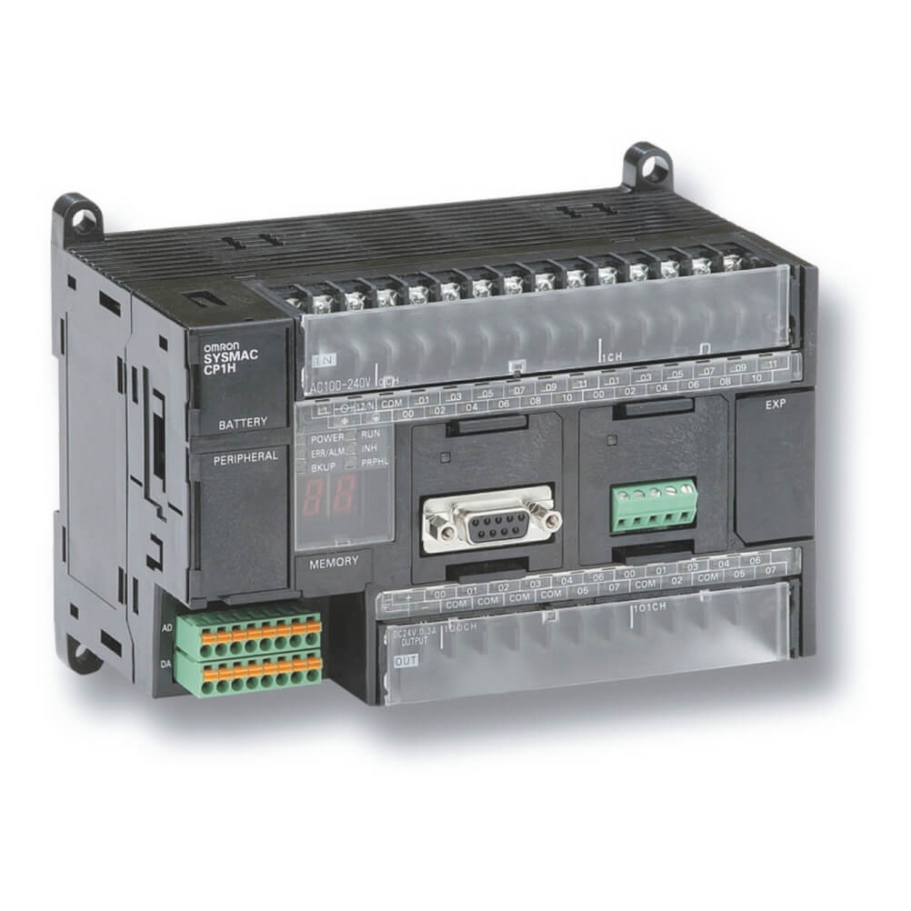 OMRON CP1H-X40DR-A | PLC, 100-240 VAC supply, 24 x 24 VDC inputs