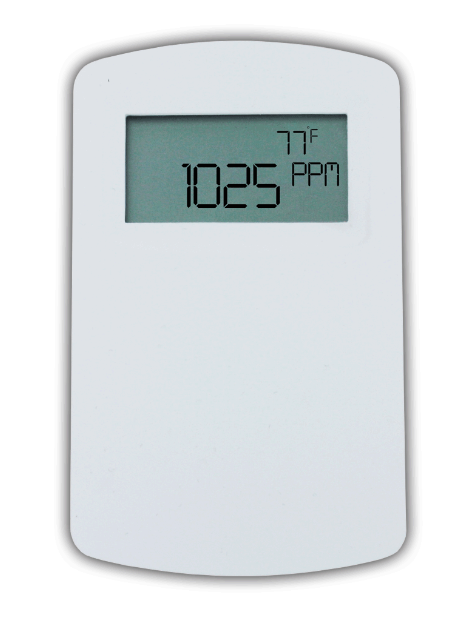 Dwyer Instruments CDTA-2N000-LCD | Carbon Dioxide / Temperature / Humidity Communicating Stat with Set Point and Override | Modbus" and BACnet Output | North American Wall Mount Housing | 2000 PPM Range | LCD Display