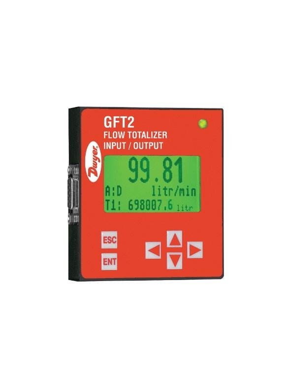 Dwyer Instruments GFT2-05-RS232 | Flow totalizer | 0-5 VDC input | RS-232 serial communication
