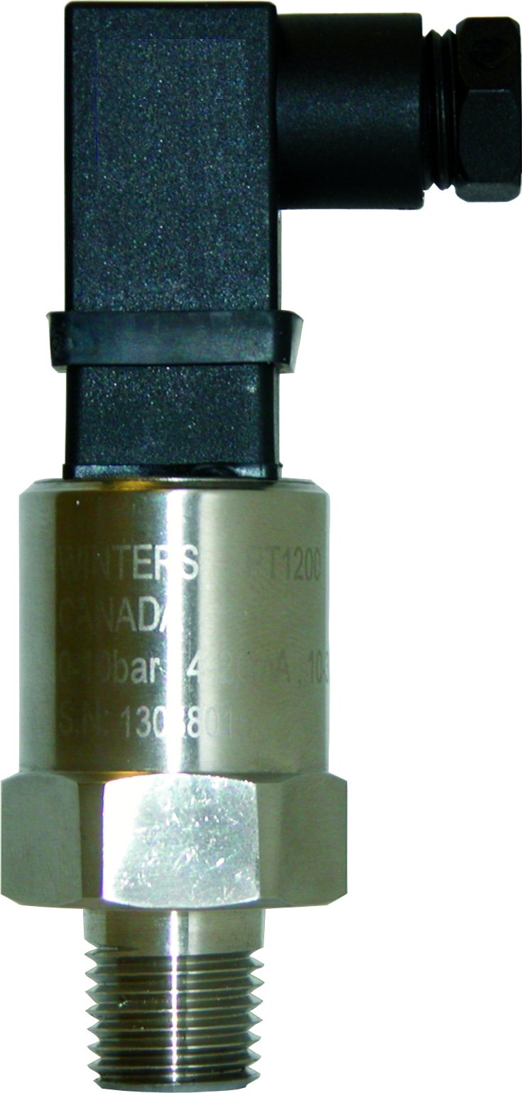 Winters LE1300R11 | Pressure Transmitter | LE1 SERIES,0-25 BAR, 4 - 20MA | MICRO-DIN, 304 SS, 1/4'' NPT, 0.5% ACCURACY