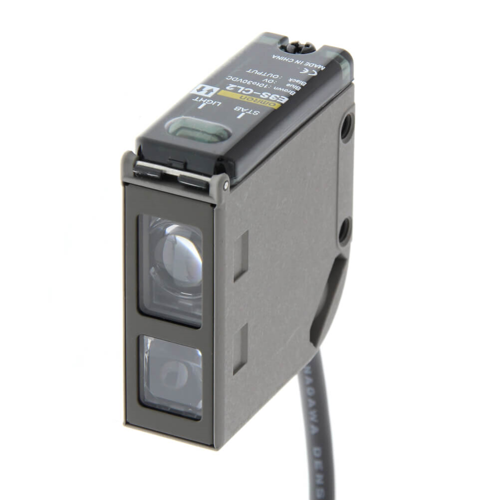 OMRON E3S-CT11 2M | Photoelectric sensor, through-beam, 30m, DC, 3-wire, NPN/PNP, horizontal, 2m cable
