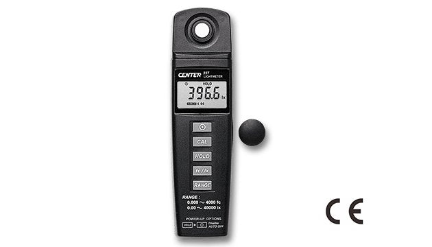 CENTER 337 Light Meter | Range 0.000~4000 fc ; 0.00~40000 lx