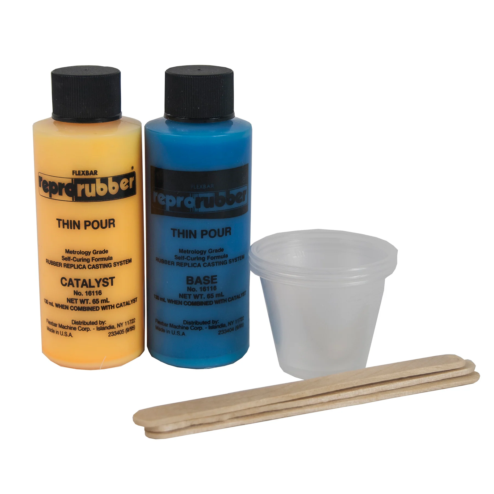 FLEXBAR 16116 Thin Pour Kit | Metrology Casting Material | QTY 130 ml