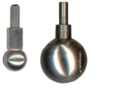 Gagemaker S041 | API Contact Points for Lead and Taper Gauges | API Line Pipe | Straight Shank Model | Pont Diameter 0.041"